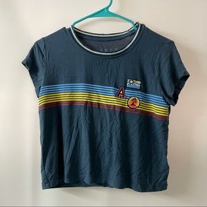 Embroidered crop top